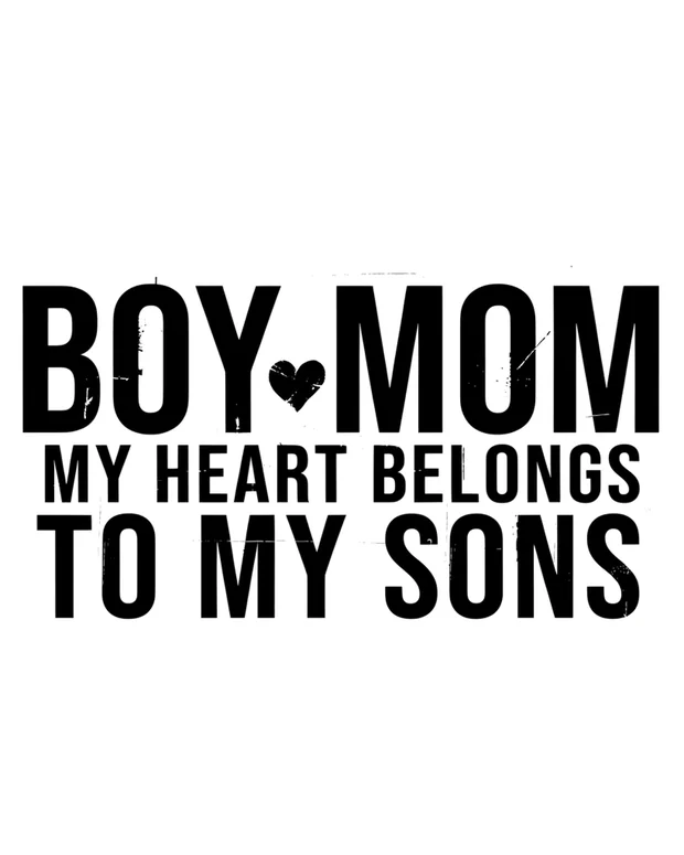 Boy Mom t-shirt design idea 1 for print on demand
