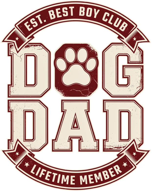 Dog Dad POD design example 1
