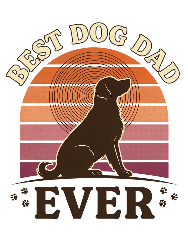Dog Dad POD design example 4