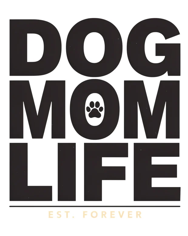 Dog Mom t-shirt design idea 1 for print on demand