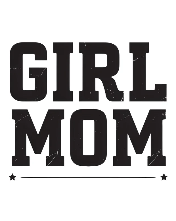 Girl Mom t-shirt design idea 1 for print on demand