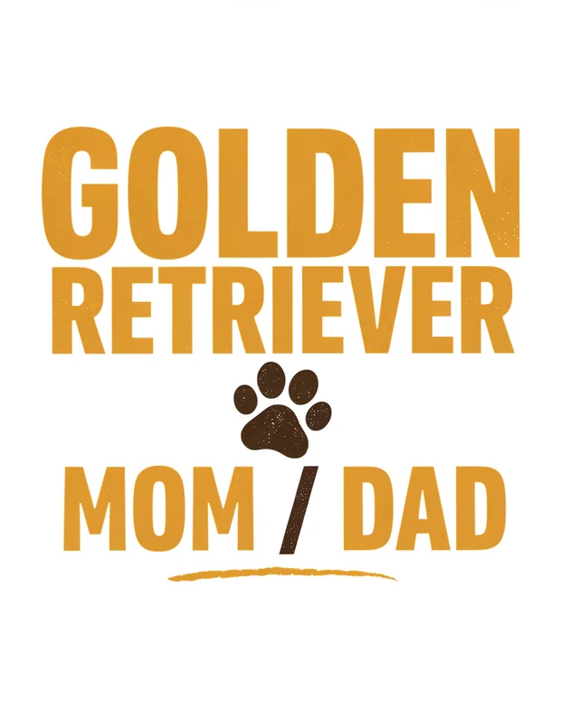 Golden Retriever t-shirt design idea 1 for print on demand