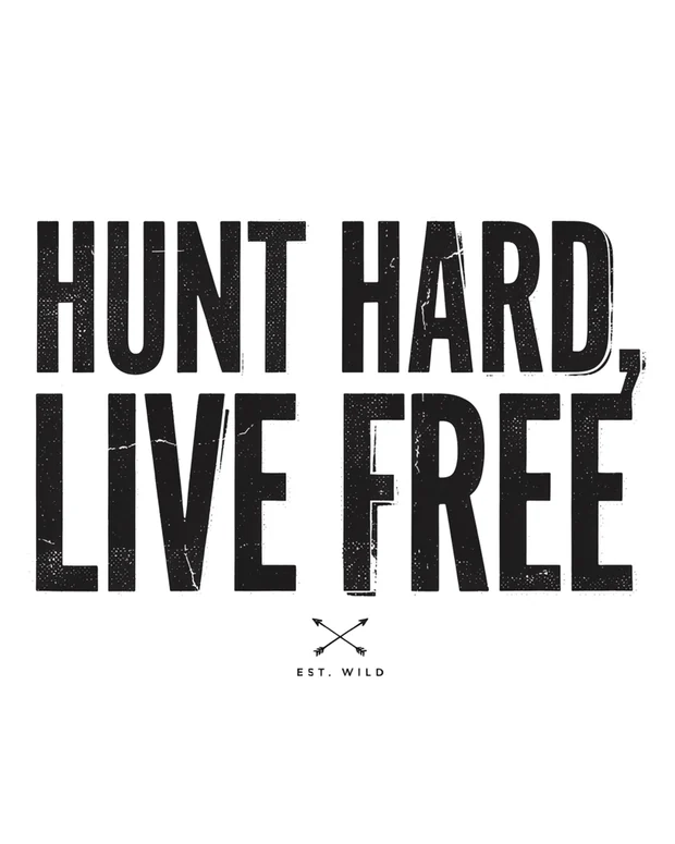 Hunting t-shirt design idea 1 for print on demand